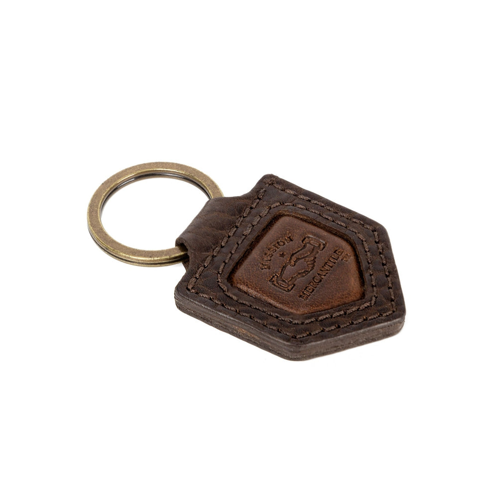 Theodore Leather Keyring-Accessories > Keychain > Leather-Espresso-Mission Mercantile Leather Goods