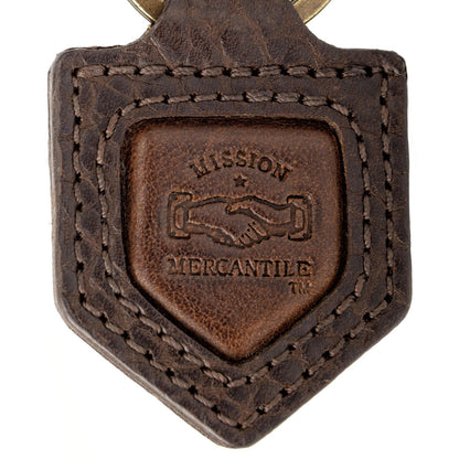 Theodore Leather Keyring-Accessories > Keychain > Leather-Espresso-Mission Mercantile Leather Goods