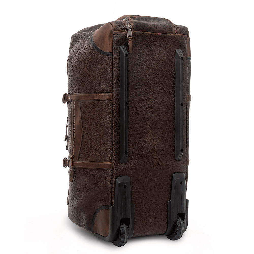 Theodore Leather Large Roller Duffle Bag-Bags > Duffle Bag > Leather-Mission Mercantile-Espresso-Mission Mercantile Leather Goods