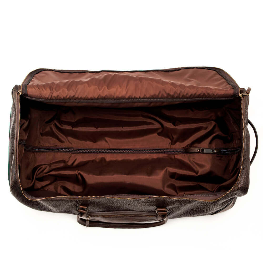 Theodore Leather Large Roller Duffle Bag-Bags > Duffle Bag > Leather-Mission Mercantile-Espresso-Mission Mercantile Leather Goods
