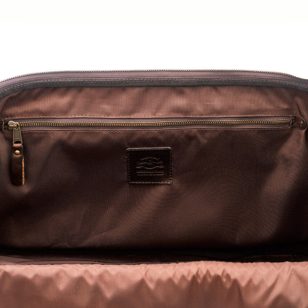 Theodore Leather Large Roller Duffle Bag-Bags > Duffle Bag > Leather-Mission Mercantile-Espresso-Mission Mercantile Leather Goods