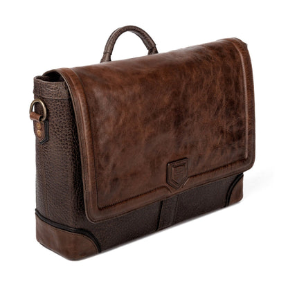 Theodore Leather Messenger-Bags > Messenger > Leather-Espresso-Mission Mercantile Leather Goods