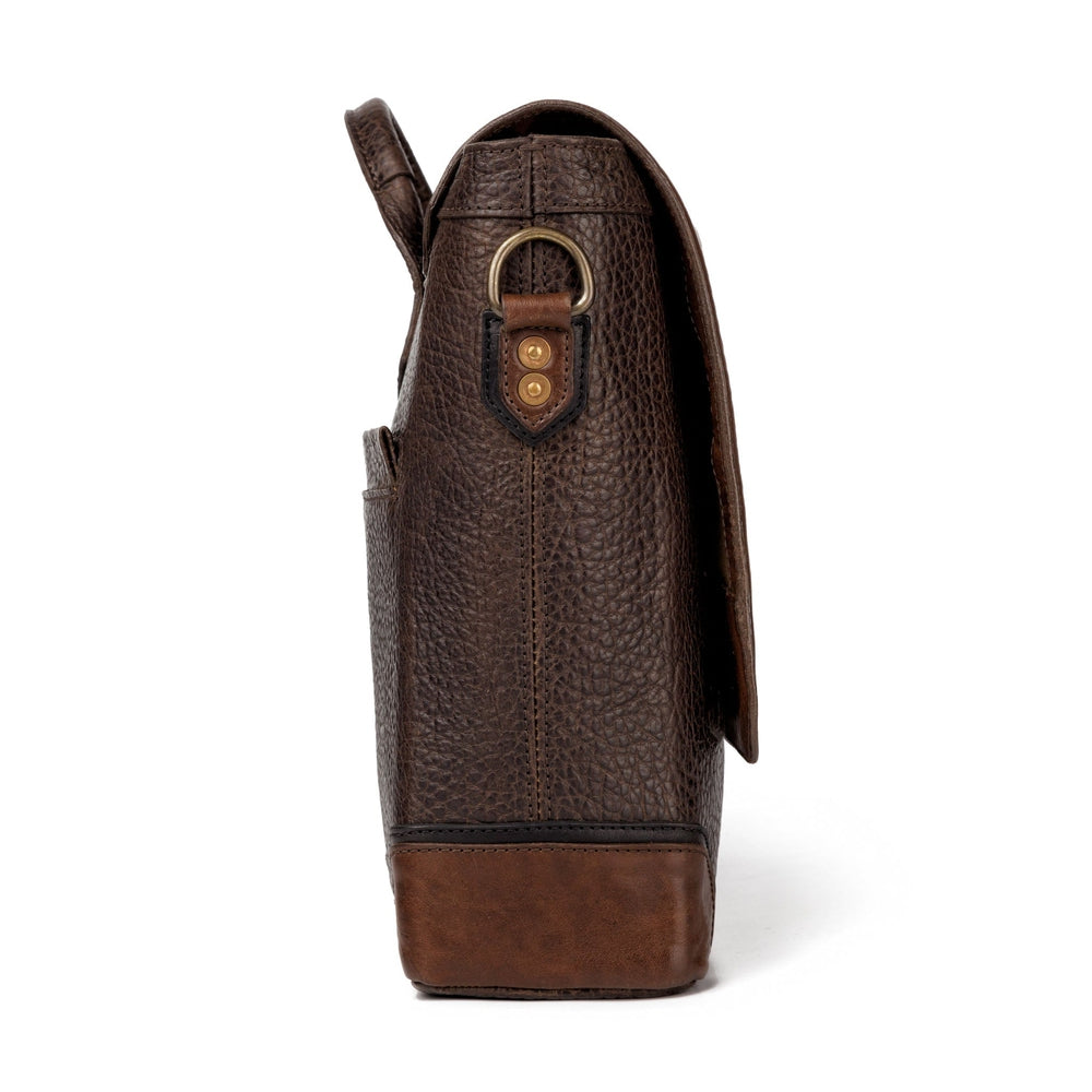 Theodore Leather Messenger-Bags > Messenger > Leather-Espresso-Mission Mercantile Leather Goods