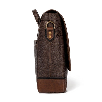 Theodore Leather Messenger-Bags > Messenger > Leather-Espresso-Mission Mercantile Leather Goods