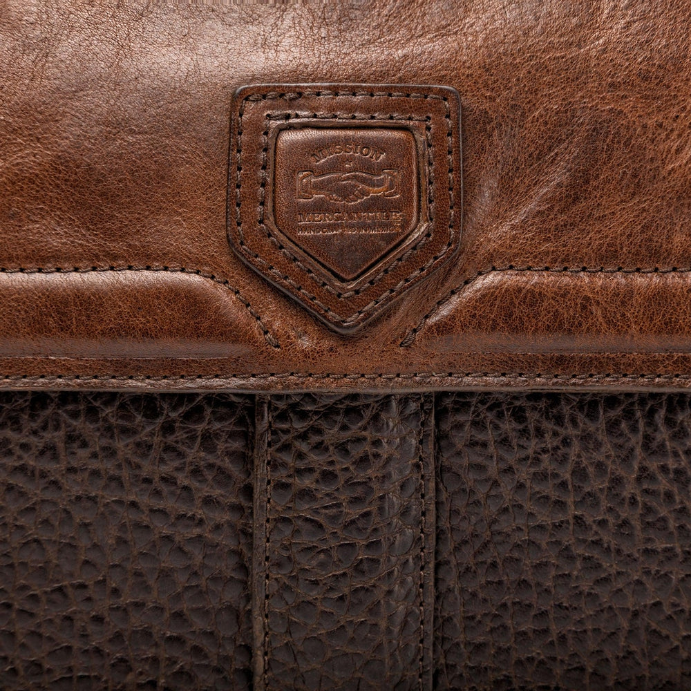 Theodore Leather Messenger-Bags > Messenger > Leather-Espresso-Mission Mercantile Leather Goods