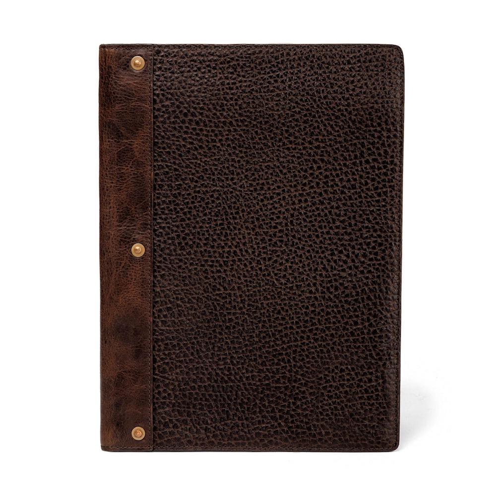 Theodore Leather Padfolio-Accessories > Office & Tech > Leather-Espresso-Mission Mercantile Leather Goods