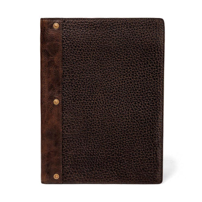 Theodore Leather Padfolio-Accessories > Office & Tech > Leather-Espresso-Mission Mercantile Leather Goods