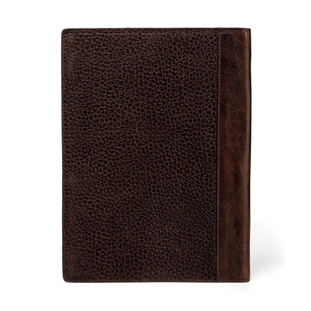 Theodore Leather Padfolio-Accessories > Office & Tech > Leather-Espresso-Mission Mercantile Leather Goods
