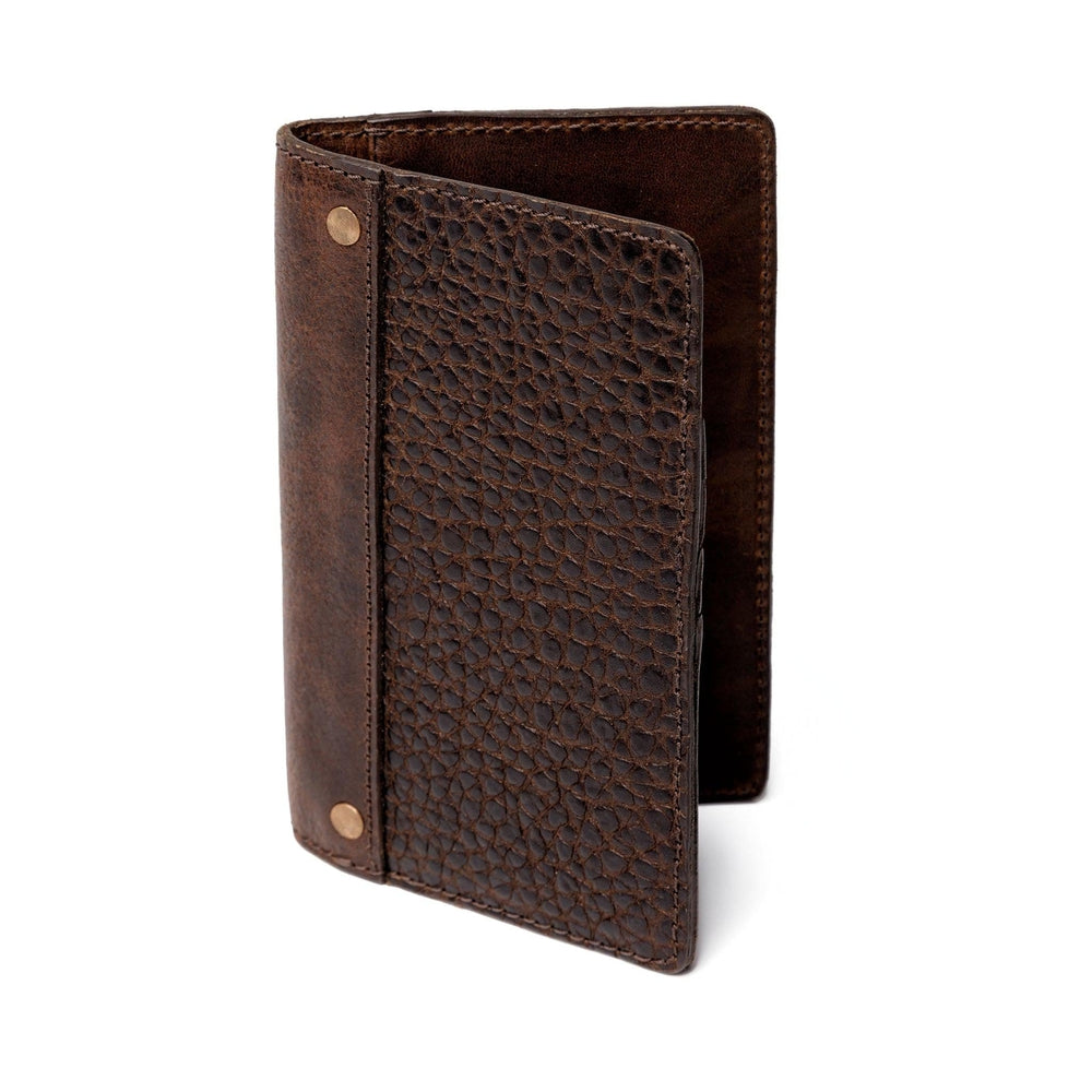 Theodore Leather Passport Wallet-Accessories > Wallet > Leather-Espresso-Mission Mercantile Leather Goods