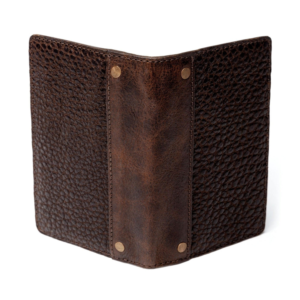 Theodore Leather Passport Wallet-Accessories > Wallet > Leather-Espresso-Mission Mercantile Leather Goods