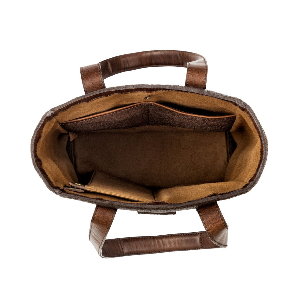 Theodore Leather Two Bottle Wine Tote Carrier-Accessories > Beverage Carriers & Coolers > Leather-Espresso-Mission Mercantile Leather Goods