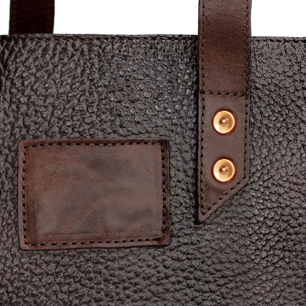 Theodore Leather Two Bottle Wine Tote Carrier-Accessories > Beverage Carriers & Coolers > Leather-Espresso-Mission Mercantile Leather Goods