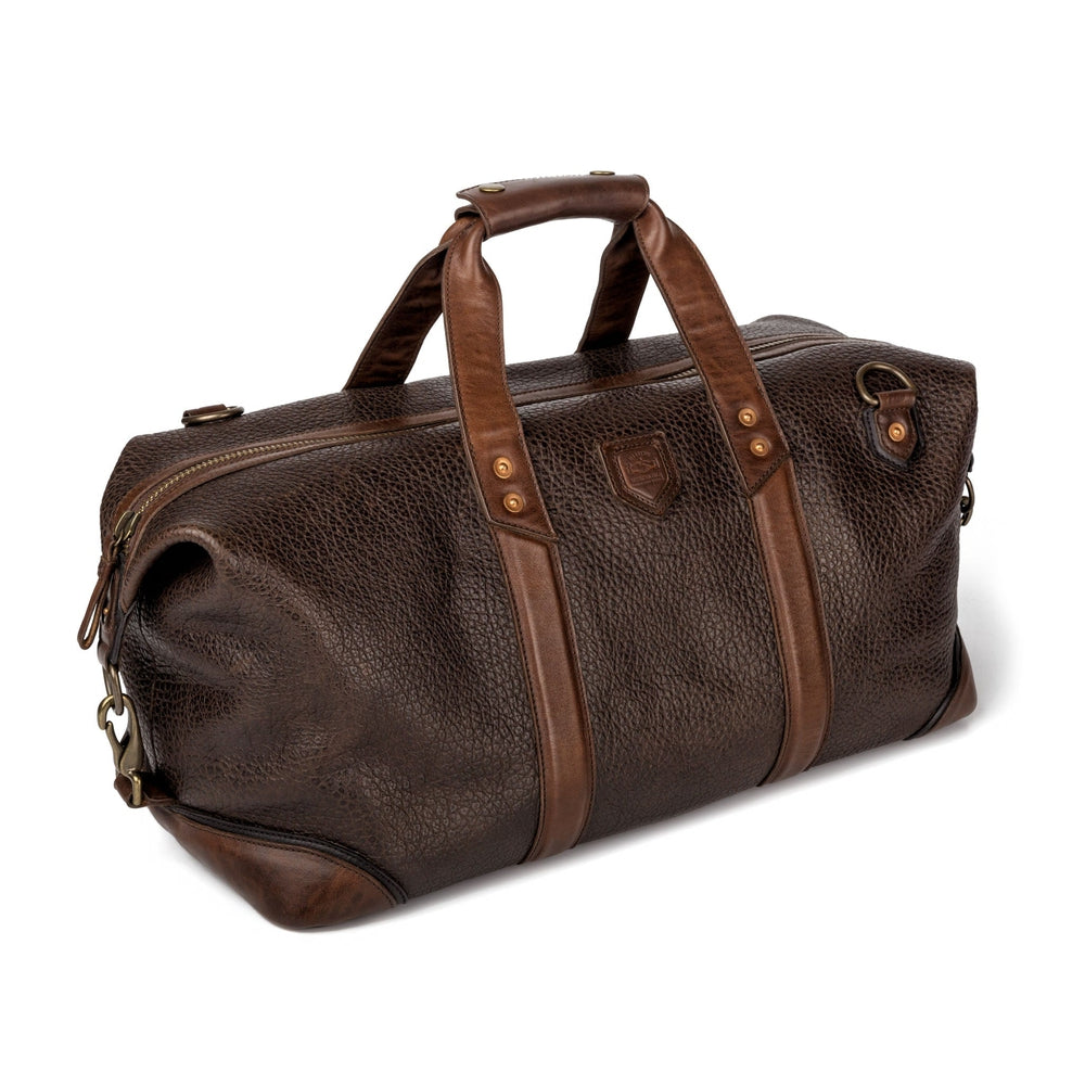 Theodore Leather Weekender Bag-Bags > Duffle Bag > Leather-Espresso-Mission Mercantile Leather Goods