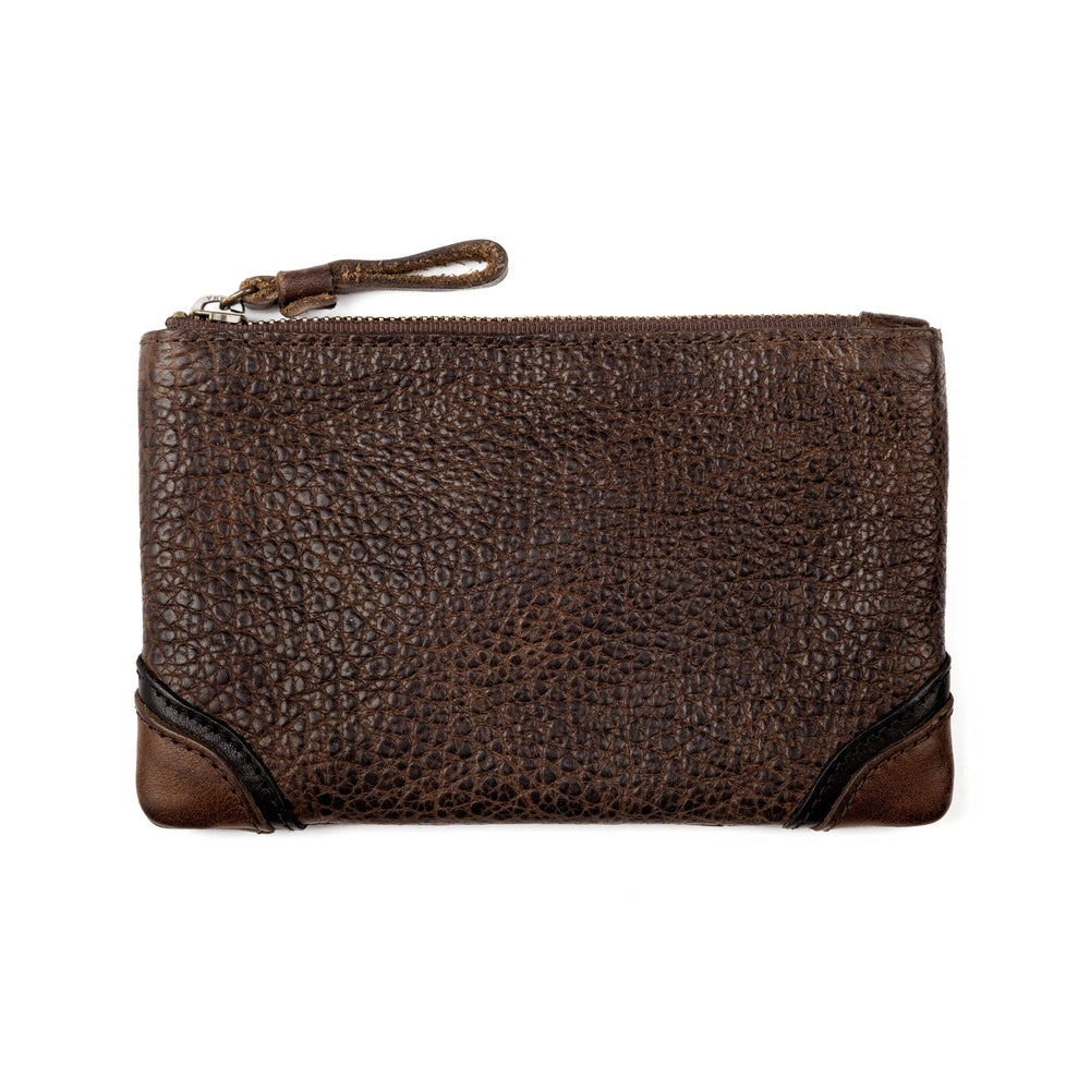 Theodore Leather Zippered Pouch-Accessories > Pouch > Leather-Espresso-Mission Mercantile Leather Goods