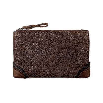 Theodore Leather Zippered Pouch-Accessories > Pouch > Leather-Espresso-Mission Mercantile Leather Goods