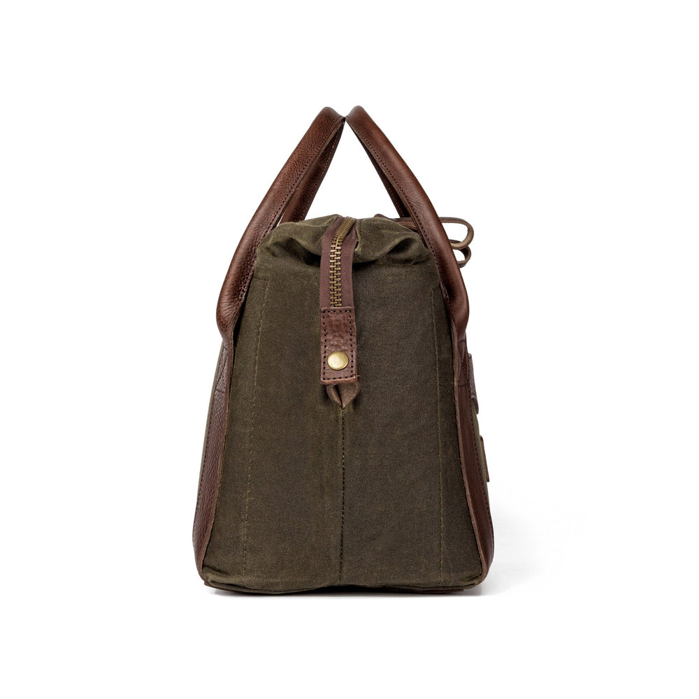 White Wing Waxed Canvas Cooler-Accessories > Beverage Carriers & Coolers > Waxed Canvas-Smoke-Forest-Mission Mercantile Leather Goods