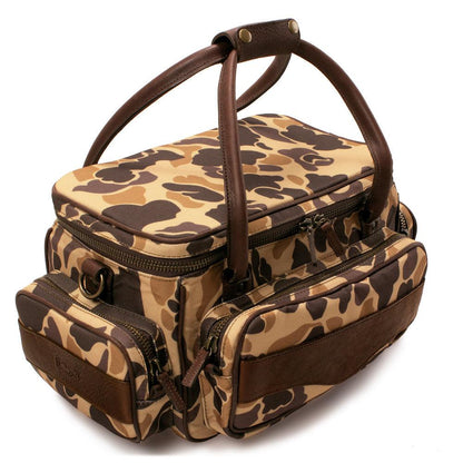 White Wing Waxed Canvas Hunting Guide Bag-Bags > Hunting & Outdoor > Waxed Canvas-Smoke-Vintage Camo-Mission Mercantile Leather Goods