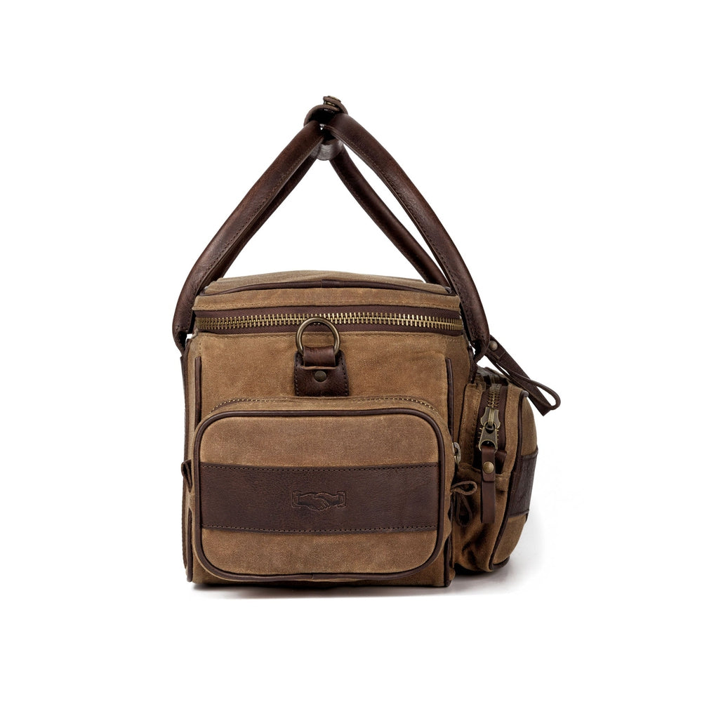 White Wing Waxed Canvas Hunting Guide Bag-Bags > Hunting & Outdoor > Waxed Canvas-Smoke-Brown-Mission Mercantile Leather Goods