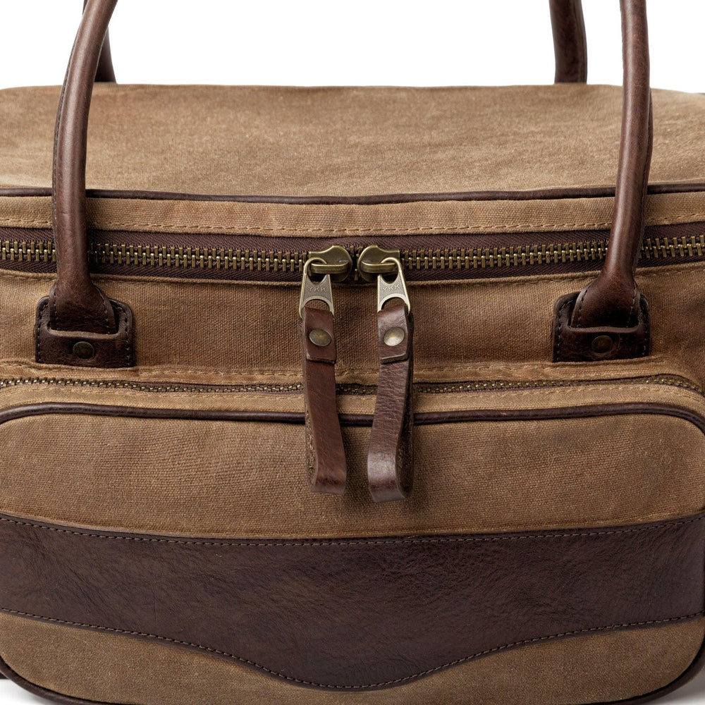 White Wing Waxed Canvas Hunting Guide Bag-Bags > Hunting & Outdoor > Waxed Canvas-Smoke-Brown-Mission Mercantile Leather Goods