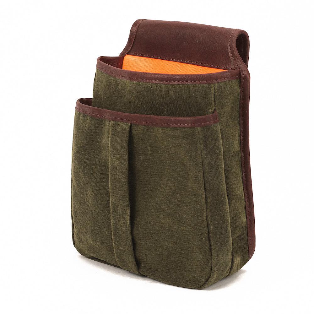 White Wing Waxed Canvas Hunting Double Belt Pouch-Bags > Hunting & Outdoor > Waxed Canvas-White Wing-Smoke-Forest-Mission Mercantile Leather Goods