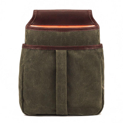 White Wing Waxed Canvas Hunting Double Belt Pouch-Bags > Hunting & Outdoor > Waxed Canvas-White Wing-Smoke-Forest-Mission Mercantile Leather Goods