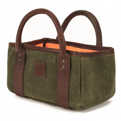 White Wing Waxed Canvas Hunting Four Box Shell Carrier > Hunting & Outdoor > Waxed Canvas-Smoke-Forest-Mission Mercantile Leather Goods