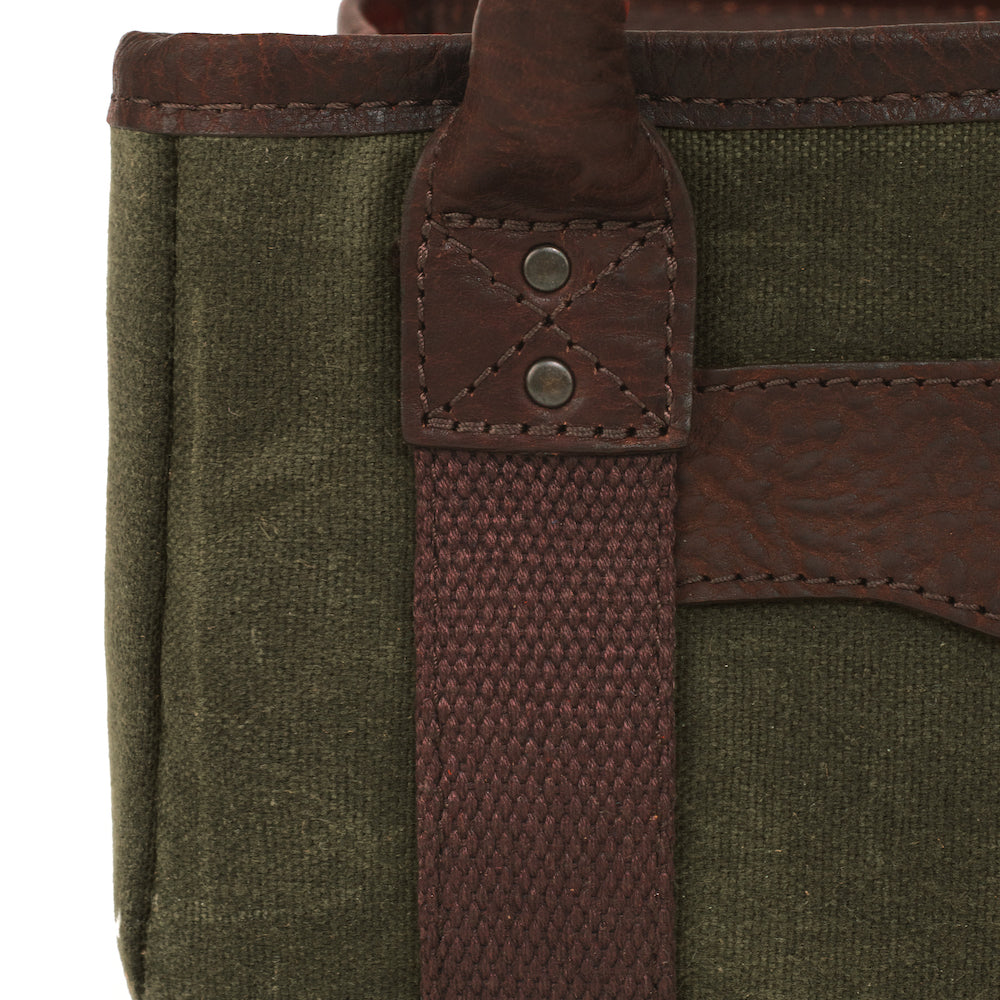 White Wing Waxed Canvas Hunting Four Box Shell Carrier > Hunting & Outdoor > Waxed Canvas-Smoke-Forest-Mission Mercantile Leather Goods