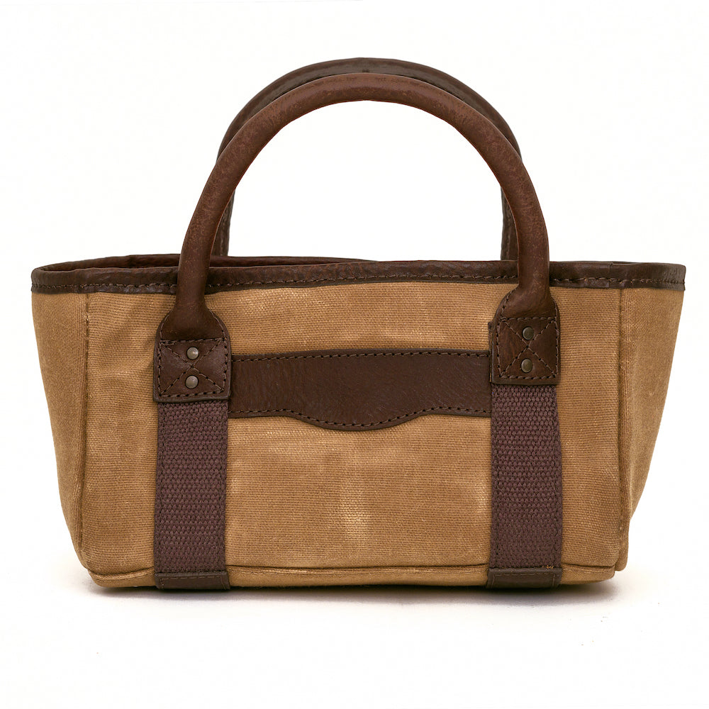 White Wing Waxed Canvas Hunting Four Box Shell Carrier > Hunting & Outdoor > Waxed Canvas-Smoke-Brown-Mission Mercantile Leather Goods