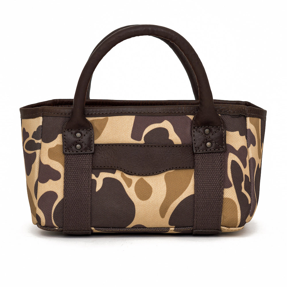 White Wing Waxed Canvas Hunting Four Box Shell Carrier > Hunting & Outdoor > Waxed Canvas-Smoke-Vintage Camo-Mission Mercantile Leather Goods