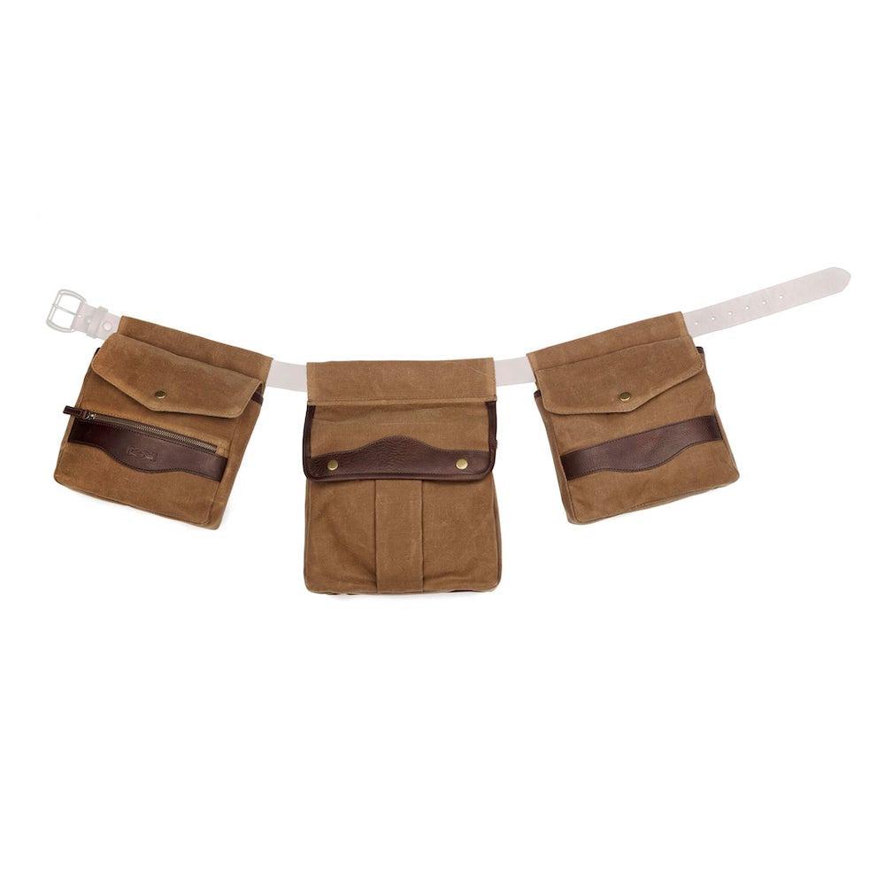 White Wing Waxed Canvas Hunting Game Bag Set-Bags > Hunting & Outdoor > Waxed Canvas-Smoke-Brown-Mission Mercantile Leather Goods