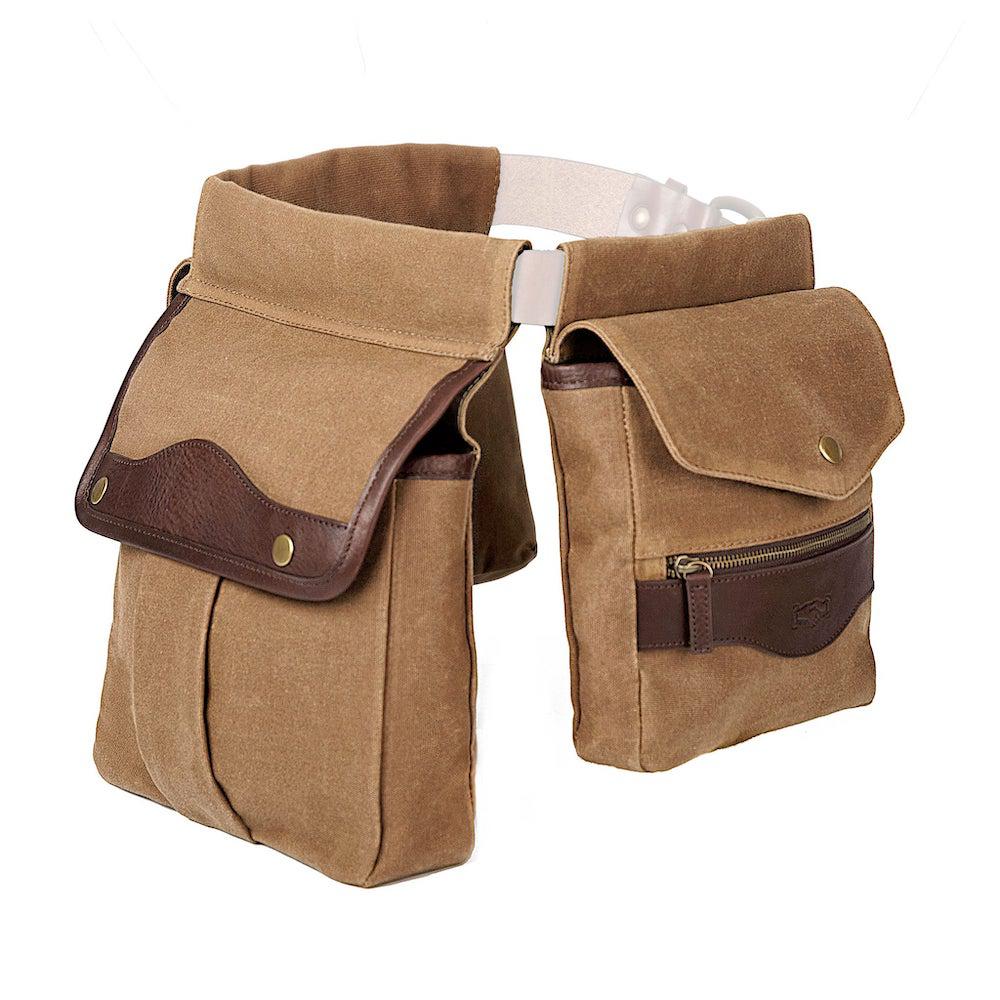 White Wing Waxed Canvas Hunting Game Bag Set-Bags > Hunting & Outdoor > Waxed Canvas-Smoke-Brown-Mission Mercantile Leather Goods