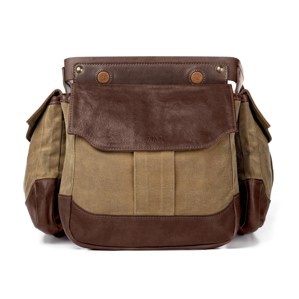 White Wing Waxed Canvas Hunting Bird Bag Trio-Bags > Hunting & Outdoor > Waxed Canvas-Smoke-Brown-Small-Mission Mercantile Leather Goods