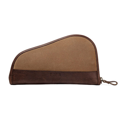 White Wing Waxed Canvas Hunting Pistol Case-Bags > Hunting & Outdoor > Waxed Canvas-Smoke-Brown-Mission Mercantile Leather Goods