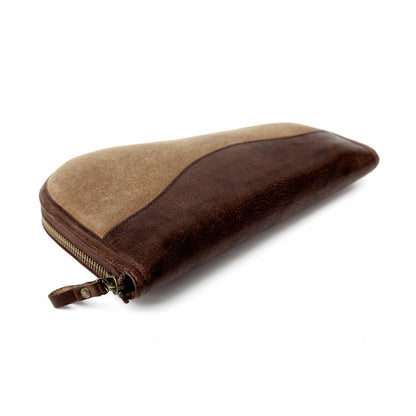 White Wing Waxed Canvas Hunting Pistol Case-Bags > Hunting & Outdoor > Waxed Canvas-Smoke-Brown-Mission Mercantile Leather Goods