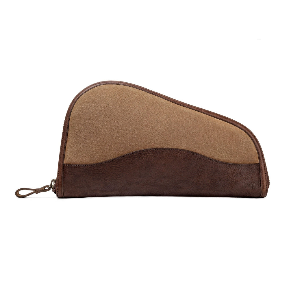 White Wing Waxed Canvas Hunting Pistol Case-Bags > Hunting & Outdoor > Waxed Canvas-Smoke-Brown-Mission Mercantile Leather Goods