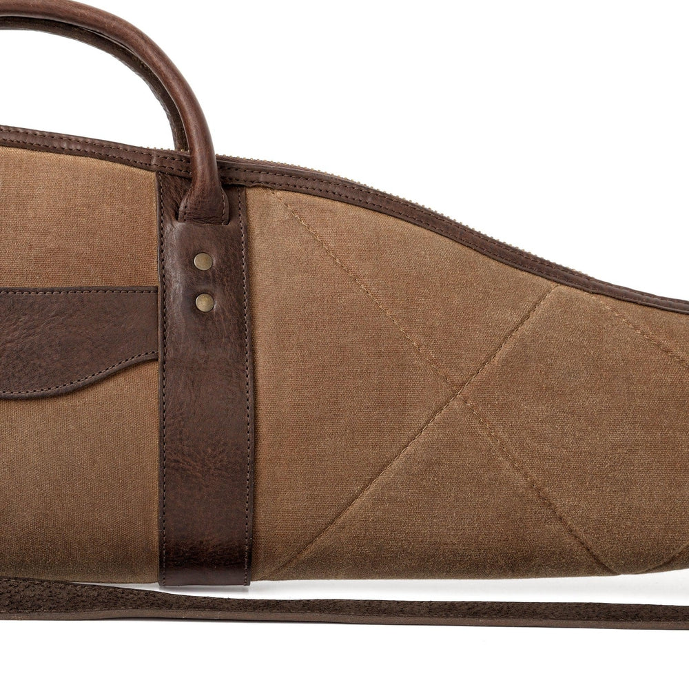 White Wing Waxed Canvas Hunting Rifle Case-Bags > Hunting & Outdoor > Waxed Canvas-Smoke-Brown-Mission Mercantile Leather Goods