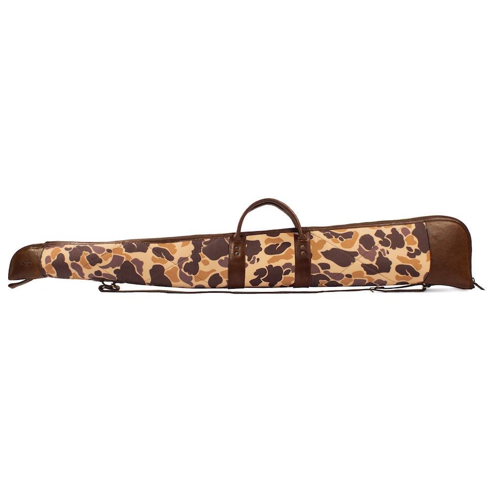 White Wing Waxed Canvas Hunting Shotgun Case-Bags > Hunting & Outdoor > Waxed Canvas-Smoke-Vintage Camo-Mission Mercantile Leather Goods