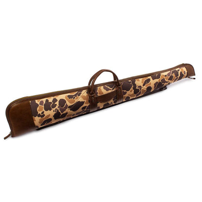 White Wing Waxed Canvas Hunting Shotgun Case-Bags > Hunting & Outdoor > Waxed Canvas-Smoke-Vintage Camo-Mission Mercantile Leather Goods
