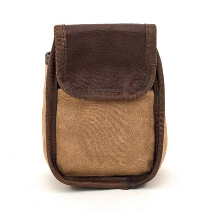 White Wing Waxed Canvas Hunting Single Belt Pouch-Bags > Hunting & Outdoor > Waxed Canvas-White Wing-Smoke-Brown-Mission Mercantile Leather Goods