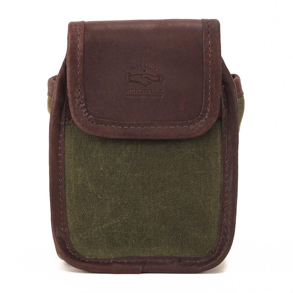 White Wing Waxed Canvas Hunting Single Belt Pouch-Bags > Hunting & Outdoor > Waxed Canvas-White Wing-Smoke-Forest-Mission Mercantile Leather Goods