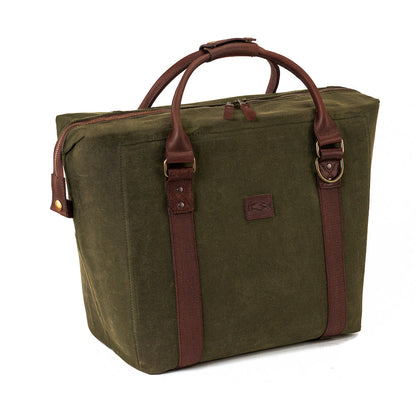 White Wing Waxed Canvas Large Cooler-Accessories > Beverage Carriers & Coolers > Waxed Canvas-Smoke-Forest-Mission Mercantile Leather Goods