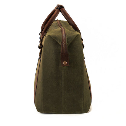 White Wing Waxed Canvas Large Cooler-Accessories > Beverage Carriers & Coolers > Waxed Canvas-Smoke-Forest-Mission Mercantile Leather Goods