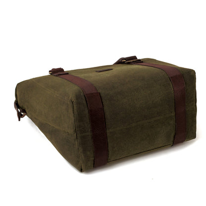 White Wing Waxed Canvas Large Cooler-Accessories > Beverage Carriers & Coolers > Waxed Canvas-Smoke-Forest-Mission Mercantile Leather Goods