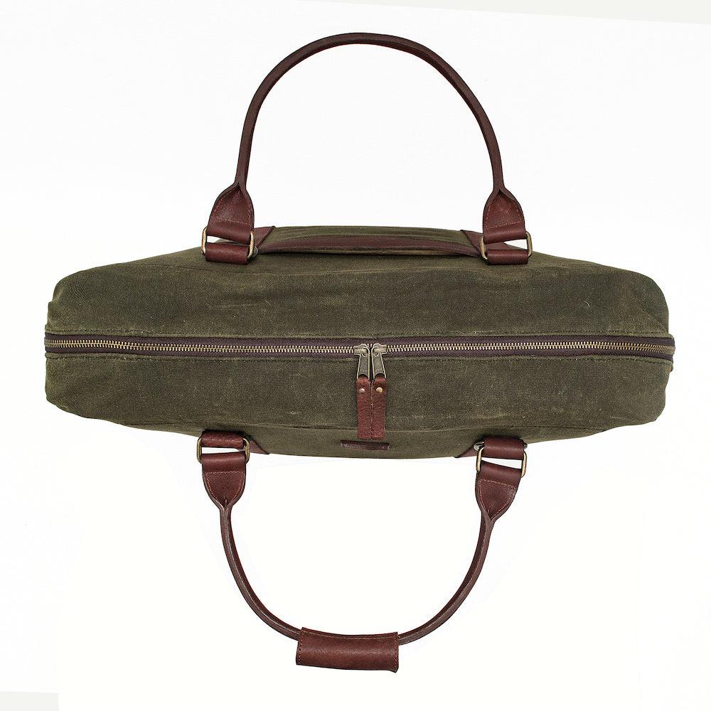 White Wing Waxed Canvas Large Cooler-Accessories > Beverage Carriers & Coolers > Waxed Canvas-Smoke-Forest-Mission Mercantile Leather Goods