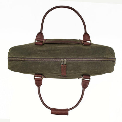 White Wing Waxed Canvas Large Cooler-Accessories > Beverage Carriers & Coolers > Waxed Canvas-Smoke-Forest-Mission Mercantile Leather Goods