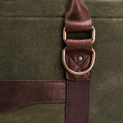 White Wing Waxed Canvas Large Cooler-Accessories > Beverage Carriers & Coolers > Waxed Canvas-Smoke-Forest-Mission Mercantile Leather Goods