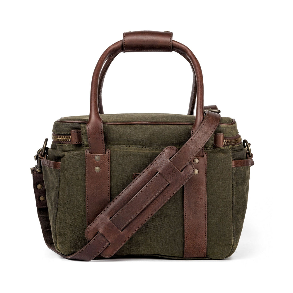 White Wing Waxed Canvas Scout Cooler-Accessories > Beverage Carriers & Coolers > Waxed Canvas-Smoke-Forest-Mission Mercantile Leather Goods