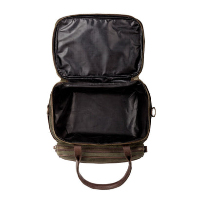 White Wing Waxed Canvas Scout Cooler-Accessories > Beverage Carriers & Coolers > Waxed Canvas-Smoke-Forest-Mission Mercantile Leather Goods