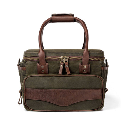 White Wing Waxed Canvas Scout Cooler-Accessories > Beverage Carriers & Coolers > Waxed Canvas-Smoke-Forest-Mission Mercantile Leather Goods