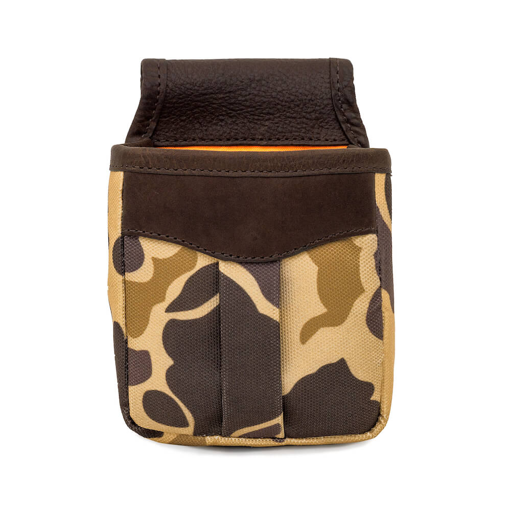 White Wing Waxed Canvas Hunting Single Belt Pouch-Bags > Hunting & Outdoor > Waxed Canvas-White Wing-Smoke-Vintage Camo-Mission Mercantile Leather Goods
